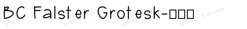 BC Falster Grotesk字体转换